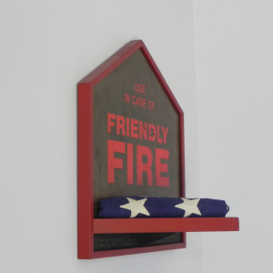 "Friendly Fire" with American Flag by Mario Uribe by Mario Uribe 