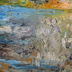 Brigid by Eamon McAteer  Image: detail representing monks 