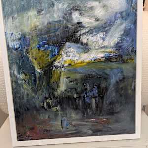 Cliffs by Eamon McAteer  Image: framed 