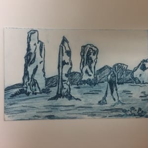 Blue Standing Stones (Callanish) by Diana Atwood McCutcheon