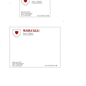 Mailcall Stationary Design by Diana Atwood McCutcheon 