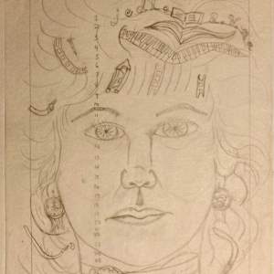 Self Portrait Illustration by Diana Atwood McCutcheon 