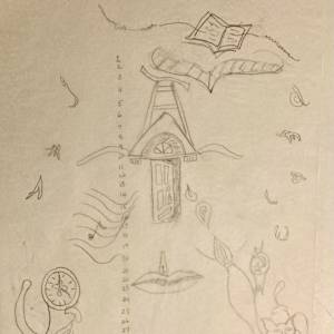 Self Portrait Illustration by Diana Atwood McCutcheon 