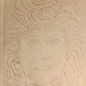 Self Portrait Illustration by Diana Atwood McCutcheon 