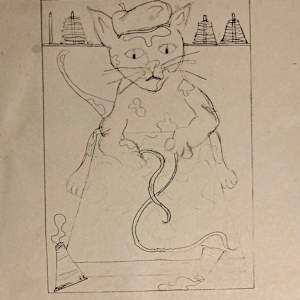 Van Gogh Kitty by Diana Atwood McCutcheon 