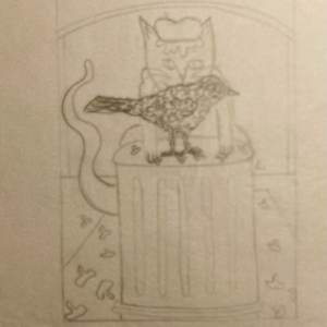 Van Gogh Kitty by Diana Atwood McCutcheon 