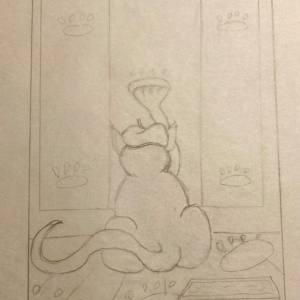 Van Gogh Kitty by Diana Atwood McCutcheon 