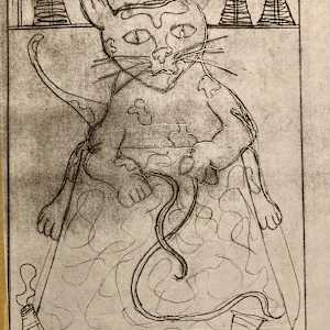 Van Gogh Kitty by Diana Atwood McCutcheon 