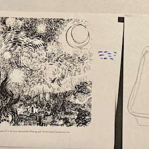 Van Gogh Kitty by Diana Atwood McCutcheon 