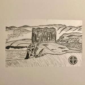 Caisteal Uisdean, Isle of Skye by Diana Atwood McCutcheon 