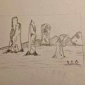 Blue Standing Stones (Callanish) by Diana Atwood McCutcheon 