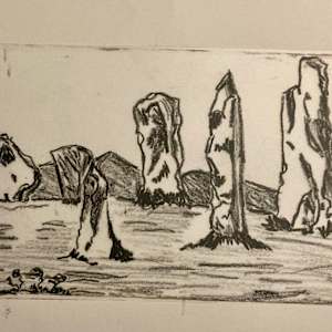 Blue Standing Stones (Callanish) by Diana Atwood McCutcheon 
