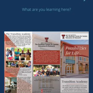 Autism Awareness Project Collaboration with the TTU Burkhart Center for Autism Education and Research by Diana Atwood McCutcheon  Image: 4aa