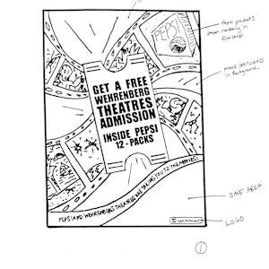 Pepsi National Field Advertisements and Sketches by Diana Atwood McCutcheon 