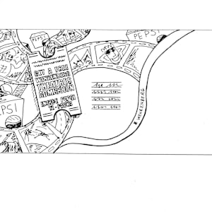 Pepsi National Field Advertisements and Sketches by Diana Atwood McCutcheon 