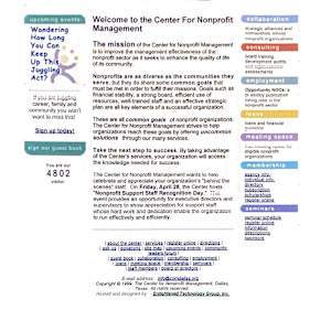 Dallas Center for Non Profit Management Logo Design by Diana Atwood McCutcheon 