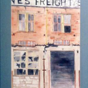 Deserted Train Depot and Freight Station Waco by Diana Atwood McCutcheon 