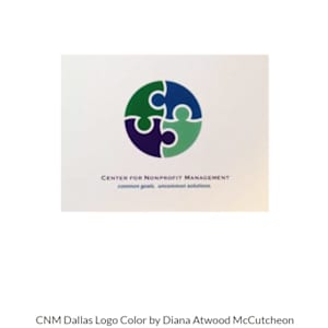 Dallas Center for Non Profit Management Logo Design by Diana Atwood McCutcheon 