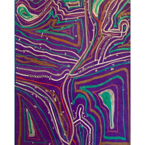 The Ranches II  (Land Contours purple) by Diana Atwood McCutcheon
