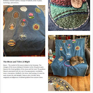 Transformation of the Feminine Embroidery/Crewel Fabric Hanging by Diana Atwood McCutcheon 