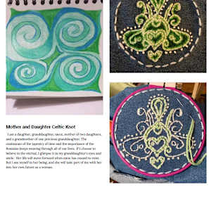 Transformation of the Feminine Embroidery/Crewel Fabric Hanging by Diana Atwood McCutcheon 