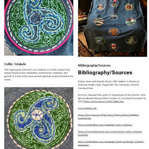 Transformation of the Feminine Embroidery/Crewel Fabric Hanging by Diana Atwood McCutcheon 