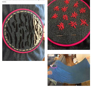 Transformation of the Feminine Embroidery/Crewel Fabric Hanging by Diana Atwood McCutcheon 