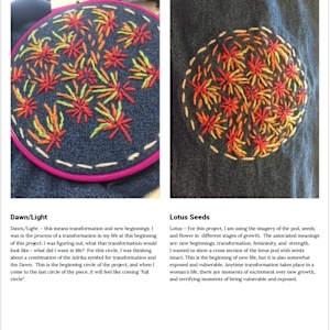 Transformation of the Feminine Embroidery/Crewel Fabric Hanging by Diana Atwood McCutcheon 