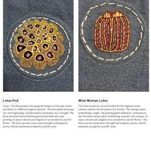 Transformation of the Feminine Embroidery/Crewel Fabric Hanging by Diana Atwood McCutcheon 