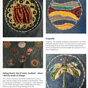 Transformation of the Feminine Embroidery/Crewel Fabric Hanging by Diana Atwood McCutcheon 