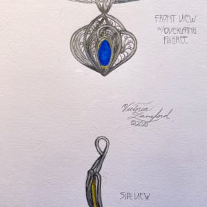 Becca's Celebration by Victoria Lansford  Image: Design for commissioned pendant