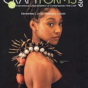 Storms of Juno by Victoria Lansford  Image: Cover of the the exhibition catalog for CraftForms2019, featuring Storms of Juno