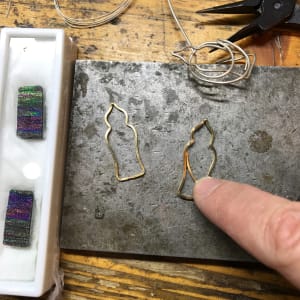 Casablanca IX by Victoria Lansford  Image: Beginning the filigree process