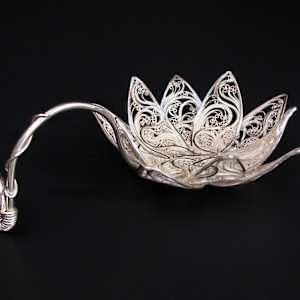 Dahling, lotus have some tea... by Victoria Lansford  Image: Side view of tea strainer