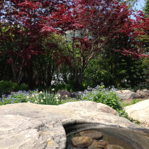 Undulation III by Victoria Lansford  Image: Detail of the *Sarabande* section of the Toronto Music Garden that inspired this series