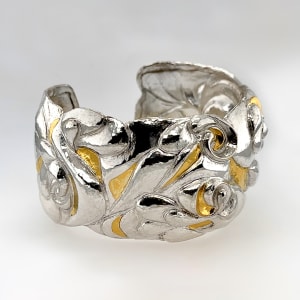 Voluptuous by Victoria Lansford  Image: Eastern repoussé and keum boo cuff bracelet