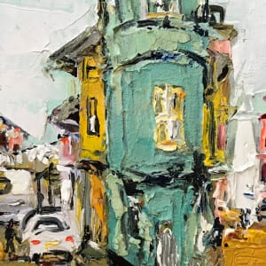 Street Corner with cat - Cuba by Ana Guzman