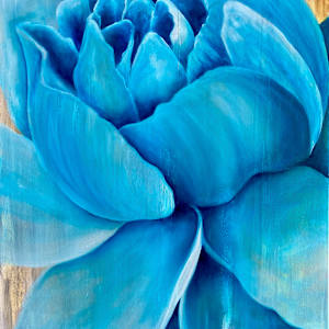 Blue Peony by Ansley Pye