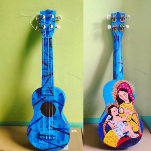 Homage to Peruvian Mother & Child - Ukelele by ioni mendoza