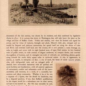 Niagara River from Lake to Lake, Volume 2 by Amos W. Sangster  Image: Old Bridge—River Road—Canada, Garrison Road to the River—Canada, 1886