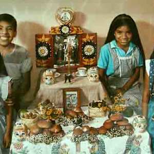 Children's Day of the Dead Altar by George Ancona 