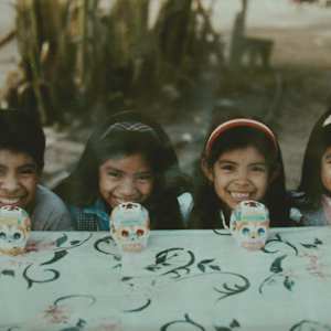 Children with Sugar Skulls by George Ancona 