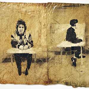 Students and Desks by Pat Bacon 