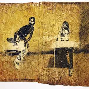 Students and Desks by Pat Bacon 