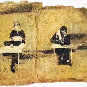 Students and Desks by Pat Bacon 