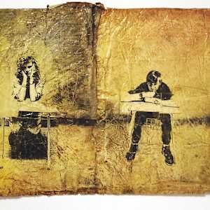 Students and Desks by Pat Bacon 