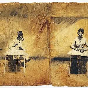 Students and Desks by Pat Bacon 