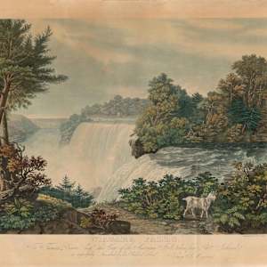 Niagara Falls - View of the American Falls From Goat Island by William James Bennett, Image 1.