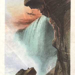 Table Rock Schottisch, Sunset View, taken from below Table Rock, Niagara Falls by after William Henry Bartlett, Image 2.