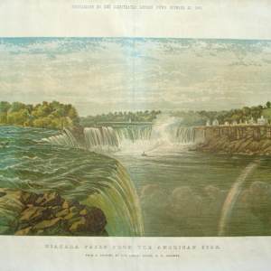 Niagara Falls from the American side From a drawing by our special artist, GH Andrews by George Henry Andrews